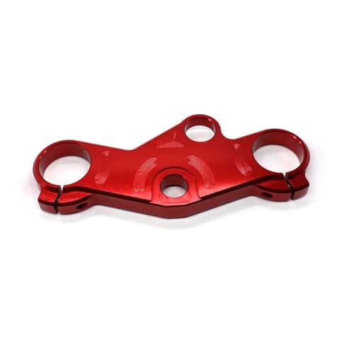 SJSJJAH Aluminium Front Tieferlegungs Ende Ober Top Triple Tree Clamp for GSXR 600/750 2001-2003 2001 2002 2003(Red) von SJSJJAH