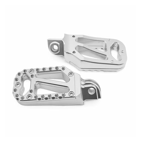 SJSJJAH Aluminium Fußstütze Fußrasten Fußrasten Pedal for 2017-2022 250 EXC-F 2016-2022 350 SX-F 2017-2022 350 EXC-F(Silver) von SJSJJAH