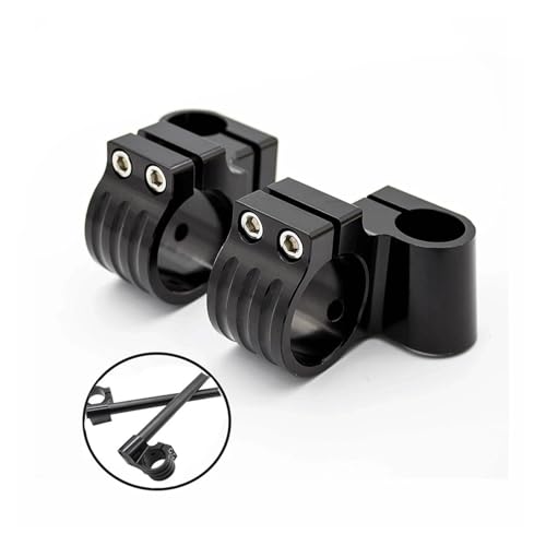 SJSJJAH Aluminium Motorrad 31 33 35 36 37 41 43 45 46 47 48 50 51 52 53 54 mm Clip auf Gabel Erhöhen griff Bar Clamp(41mm Black Clip) von SJSJJAH