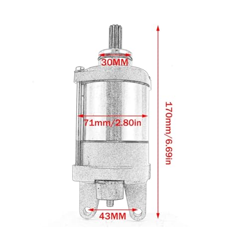 SJSJJAH Anlasser for CRF250F 2019 2020 / CB250, kompatibel mit Twister ABS 2016–2019 2017 2018 31200-K31-901 / CRF 250F SJSJJAH Anlasser for CRF250F 2019 2020 / CB250, kompatibel mit Twister ABS 2016–2019 2017 2018 31200-K31-901 / CRF 250F von SJSJJAH