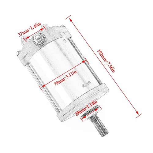 SJSJJAH Anlasser for GSX1300R GSX1300RZ GSX1300RX 203-2007 Passend for Hayabusa 1300cc Motos Motorzubehör 31100-24F10 von SJSJJAH