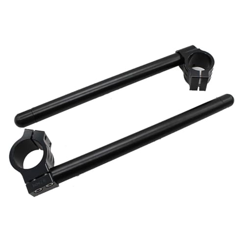 SJSJJAH CNC Motorrad Aluminium Clipon Clip On Ons Gabel Lenker Lenker for FZR 400/600 FZR400 FZR600(38mm Black) von SJSJJAH
