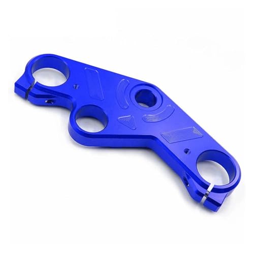 SJSJJAH CNC Motorrad Gabel Triple Tree Oberen Brücke Top Clamp for YZF R25 R3 YZF-R3 YZF-R25 2014-2018(Blue) von SJSJJAH