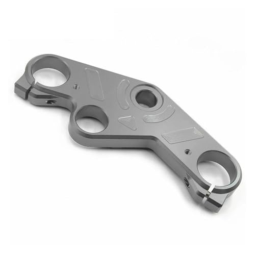 SJSJJAH CNC Motorrad Gabel Triple Tree Oberen Brücke Top Clamp for YZF R25 R3 YZF-R3 YZF-R25 2014-2018(GRAY) von SJSJJAH