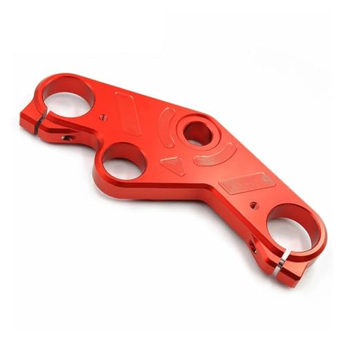 SJSJJAH CNC Motorrad Gabel Triple Tree Oberen Brücke Top Clamp for YZF R25 R3 YZF-R3 YZF-R25 2014-2018(Red) von SJSJJAH