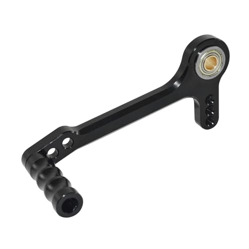 SJSJJAH CNC-verstellbares Doppellager-Schalt- oder Bremshebelpedal for Motorräder mit Zehenrastensatz for Aftermarket-Fußrastenanlagen(Left - Black) von SJSJJAH