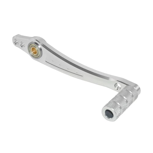 SJSJJAH CNC-verstellbares Doppellager-Schalt- oder Bremshebelpedal for Motorräder mit Zehenrastensatz for Aftermarket-Fußrastenanlagen(Right - Silver) von SJSJJAH