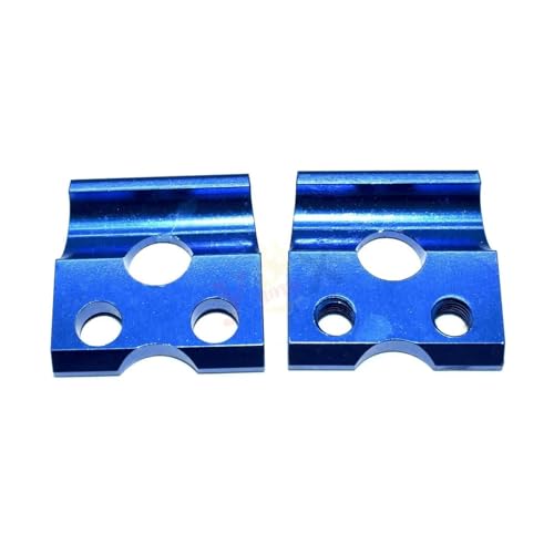 SJSJJAH CRF 250L 12-20 Motorrad CNC Untere Vordere Bremsleitungsklemme Ölschlauch Kabelführungshalter Halterung for CRF250L 2012-2020(Blue) von SJSJJAH