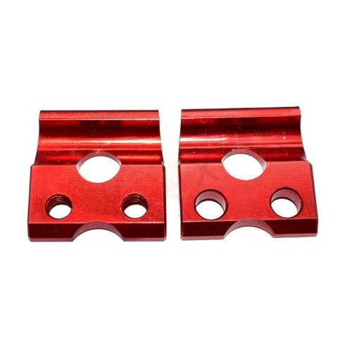 SJSJJAH CRF 250L 12-20 Motorrad CNC Untere Vordere Bremsleitungsklemme Ölschlauch Kabelführungshalter Halterung for CRF250L 2012-2020(Red) von SJSJJAH