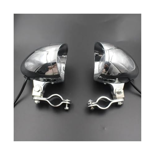 SJSJJAH Custom Motorrad Spot Nebel Licht Kugel Vorbei Mit Schutz Bar Rohr Halterung Clamp von SJSJJAH