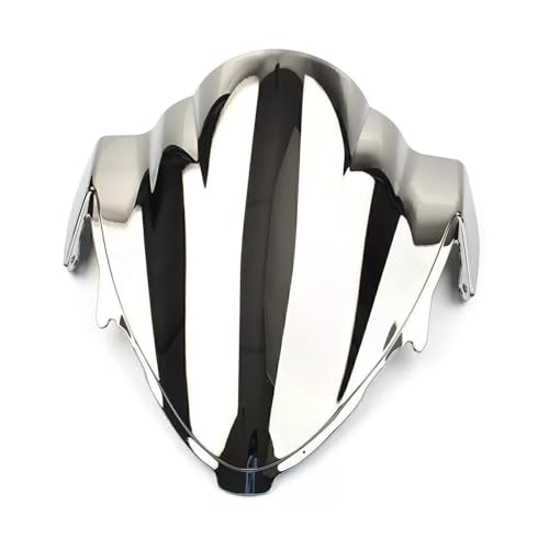 SJSJJAH Double Bubble Windschutzscheibe Windschutzscheibe ABS for HAYABUSA 3 GEN GSX1300R 2021-2024(Silver) von SJSJJAH