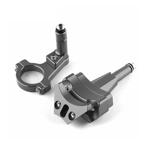 SJSJJAH For 400 CNC Motorräder Lenkung Stabilisieren Dämpfer Halterung Montieren Unterstützung Halter Kit Set(GRAY) von SJSJJAH