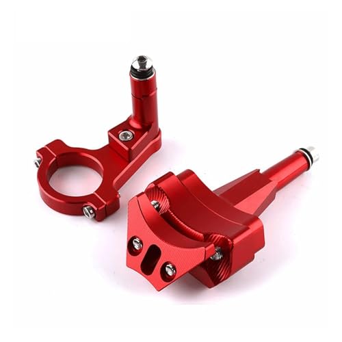 SJSJJAH For 400 CNC Motorräder Lenkung Stabilisieren Dämpfer Halterung Montieren Unterstützung Halter Kit Set(Red) von SJSJJAH
