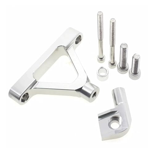 SJSJJAH For 6R -6R 6R 2007 2008 Motorrad Stabilisator Lenkung Dämpfer Montage Halterung Unterstützung Kit(Silver) von SJSJJAH