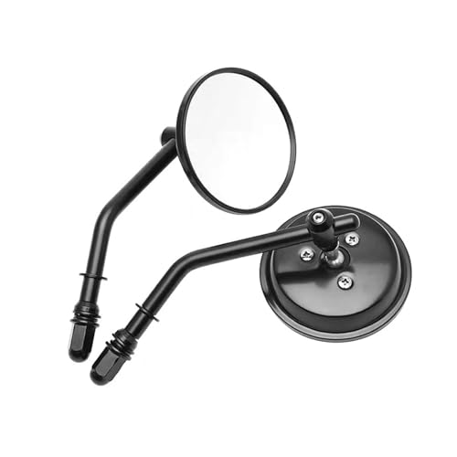 SJSJJAH For Davidson Iron 883 Road king Electra Glide Nightser RH975 Motorrad Spiegel Schwarz Chrom Seite(Black) von SJSJJAH