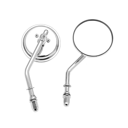 SJSJJAH For Davidson Iron 883 Road king Electra Glide Nightser RH975 Motorrad Spiegel Schwarz Chrom Seite(Chrome) von SJSJJAH