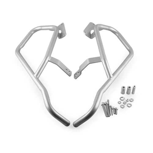 SJSJJAH For K1600 GTL GT/GTL 2011-2020 2021 2022 2023 K1600GTL Motorrad Vorne Autobahn Motor Crash Bar Protector Guard Kit(Silver) von SJSJJAH