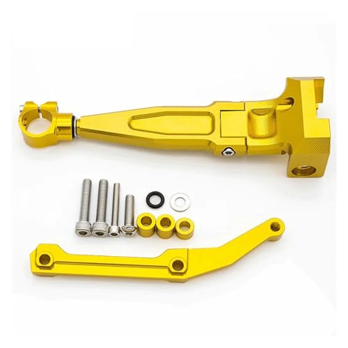 SJSJJAH For MT-09 FZ-09 MT 09 MT09 FZ09 Motorradzubehör Lenkungsdämpferhalterung 2015-2018(Gold) von SJSJJAH
