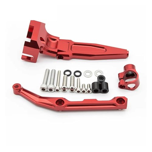 SJSJJAH For MT-09 FZ-09 MT 09 MT09 FZ09 Motorradzubehör Lenkungsdämpferhalterung 2015-2018(Red) von SJSJJAH