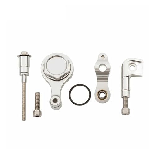 SJSJJAH For YZF R6 2006 Motorrad CNC Lenkung Dämpfer Stabilisator Halterung Volle(Bracket-Silver) von SJSJJAH