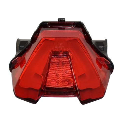 SJSJJAH Integriertes LED-Blinker-Rücklicht, Rücklicht, Bremslicht, Blinker for FZ07 MT07 MT-07 2021 2022 2023(Red) von SJSJJAH