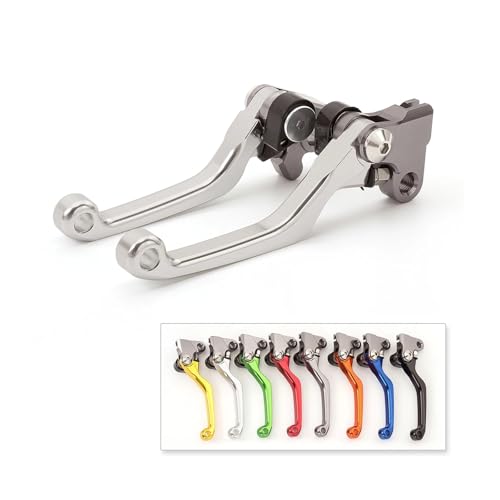 SJSJJAH Motocross Faltbare Dirt Bike Bremse Kupplung Hebel Griff for TC65 TC 65 2017-2021 2017 2018 2019 2020 2021(GRAY) von SJSJJAH