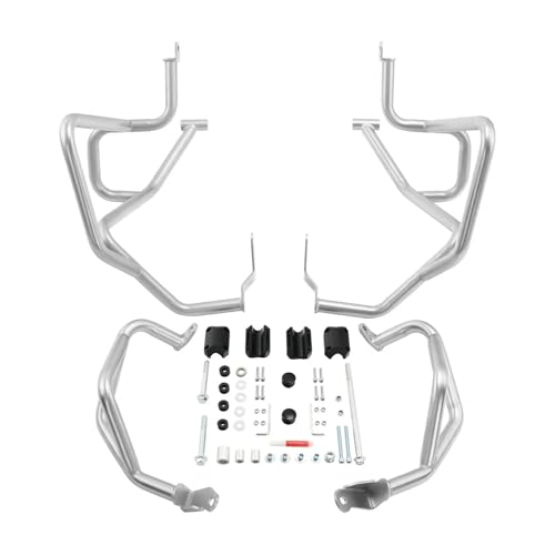 SJSJJAH Motorrad Autobahn Motor Schutz Crash Bar for CB500X 2019-2023 CB400X 2021(Silver) von SJSJJAH