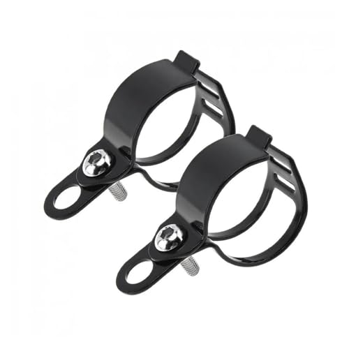SJSJJAH Motorrad Blinker Licht Halterung Licht Lampen Halter Einstellbare Gabel Halterung Clamp Lampe Halter Clamp Halterung Für(Black) von SJSJJAH