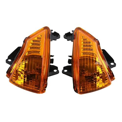 SJSJJAH Motorrad Blinker Signal Objektiv Winker for ER6N ER6F ER6R 2009-2011(Amber Lens) von SJSJJAH