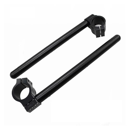 SJSJJAH Motorrad CNC Clip On Regular Lenker 30 31 32 33 34 35 36 37 38 39 40 41 42 43 45 46 48 50 51 52 53 54 55mm Lenker(41mm Black) von SJSJJAH