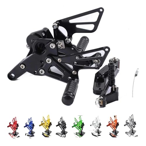 SJSJJAH Motorrad CNC Fußrastenanlage einstellbare Fußrasten anzug for FZ-09 MT09 2013-2017 XSR900 2016-2017(Orange) von SJSJJAH