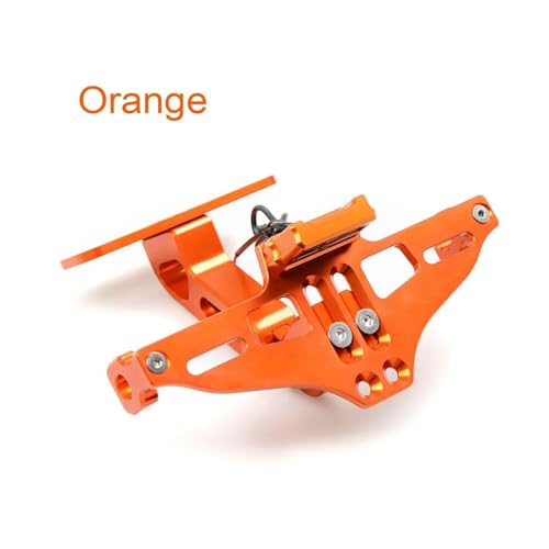 SJSJJAH Motorrad CNC-Kennzeichenhalter hinten passend for FZ1 FZ1N FZ1S FZ6 FZ6N FZ6R FZ6S FZ8 FAZER(Orange) von SJSJJAH