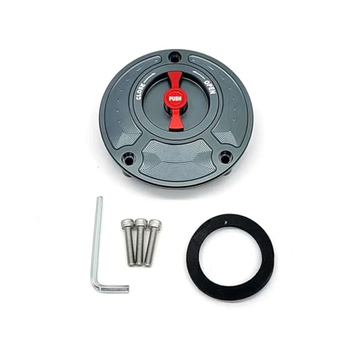 SJSJJAH Motorrad CNC Tankdeckel Abdeckung for Monster SuperSports 1098 S/R 748 916 996 998 848(Gray and Red) von SJSJJAH