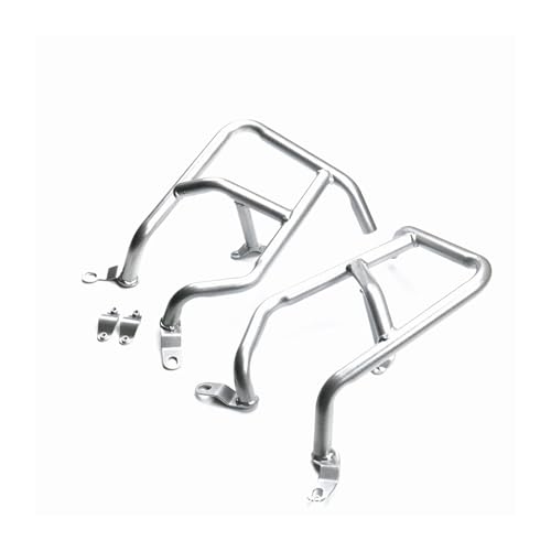 SJSJJAH Motorrad Carbon Stahl Motor Schutz Crash Bar Stoßstange for NC750X 2021-2023(Silver) von SJSJJAH