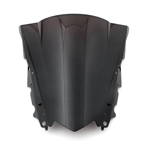 SJSJJAH Motorrad Double Bubble Windschutzscheibe ABS-Schild Passend for YZF-R25 2014-2016 YZF-R3 2015-2016(Black) von SJSJJAH