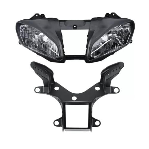 SJSJJAH Motorrad Front Scheinwerfer Lampe Oberen Verkleidung Halterung for YZF-R6 YZF R6 2008-2016(With Bracket) von SJSJJAH