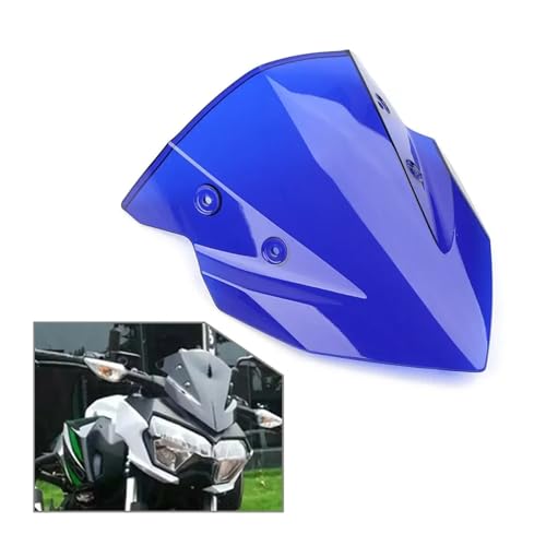 SJSJJAH Motorrad Frontscheibe Windschutz Windschutz Schutz Fit Z400 2018-2022 ABS Kunststoff(Blue) von SJSJJAH