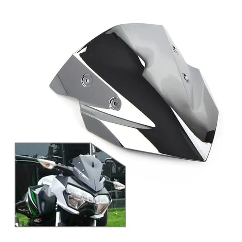 SJSJJAH Motorrad Frontscheibe Windschutz Windschutz Schutz Fit Z400 2018-2022 ABS Kunststoff(Silver) von SJSJJAH