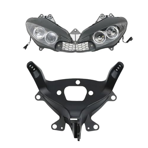 SJSJJAH Motorrad-Frontscheinwerfer-Kopf-Lampen-Oberverkleidungs-Bracket for YZF R6 2003-2005 YZF R6S 2006-2009(One Set) von SJSJJAH