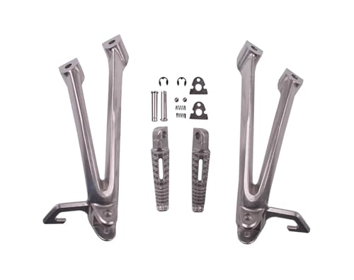 SJSJJAH Motorrad Hinten Fußrasten Fußrasten for GSXR600 GSX-R 750 2006-2007 K6 K7(Silver) von SJSJJAH