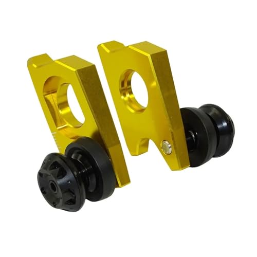 SJSJJAH Motorrad-Kettenspanner Catena-Nasenspanner mit Spulen for GSXR1000 2009 2010 2011 2012 2013 2014 2015 2016(Gold) von SJSJJAH