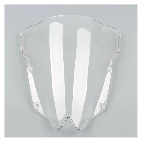 SJSJJAH Motorrad Klar Double Bubble Windschutzscheibe Windschutzscheibe Bildschirm ABS Schild Fit for YZF R6 2008-2016 von SJSJJAH