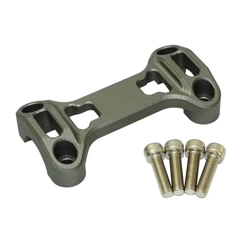 SJSJJAH Motorrad-Lenker Fat Bar Riser Clamp Top Cover Unterstützung for R1250GS 1G13 K50 2018 2019 2020 2021 2022(Gray) von SJSJJAH