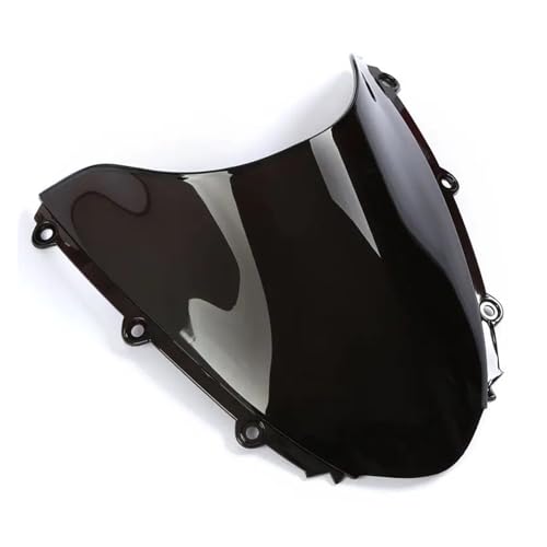 SJSJJAH Motorrad Schwarz Double Bubble Windschutzscheibe Windschutzscheibe Bildschirm ABS Schild Fit for CBR1000RR 2004-2007 SJSJJAH Motorrad Schwarz Double Bubble Windschutzscheibe Windschutzscheibe Bildschirm ABS Schild Fit for CBR1000RR 2004-2007 von SJSJJAH