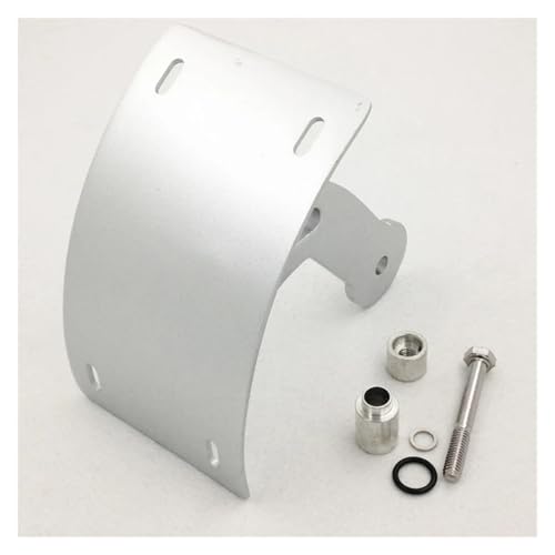 SJSJJAH Motorrad Schwarz Kennzeichen Hinten Tag Halterung Seite Montieren for Boulevard M109R 2006-2014(Silver) von SJSJJAH