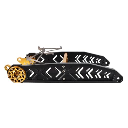 SJSJJAH Motorrad-Schwingarm-Hinterrad-Flachgabel Passend for Cygnus-X 3/4-Generation Elektroroller Modifizieren Sie den CNC-Aluminiumlegierungs-Hinterrahmen(B-style Black gold) von SJSJJAH