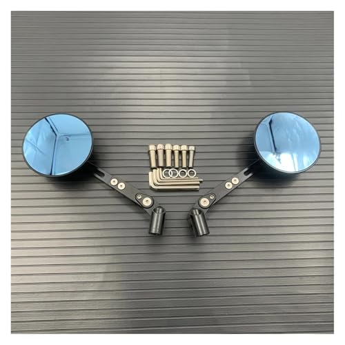 SJSJJAH Motorrad Spiegel Runde Seite for Rebel CB300R CB650R XSR125 XSR700 XSR900 Z650RS Z900RS SV650 von SJSJJAH