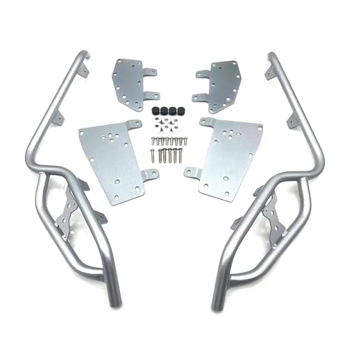 SJSJJAH Motorrad-Sturzbügelrahmen, Motorschutz, Stoßstangenschutz, Zubehör for X-MAX 300, for XMAX 300 X-MAX300 2018–2023(Silver) von SJSJJAH