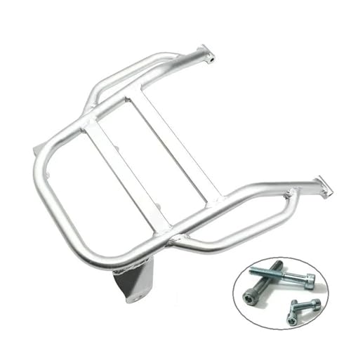 SJSJJAH Motorrad Unterstützung Fracht Regal Sattel Halterung Dirt Bike for DR650 DR650SE DR 650 SE 650SE Hinten Rack Sitz Gepäck(Silver with screws) von SJSJJAH