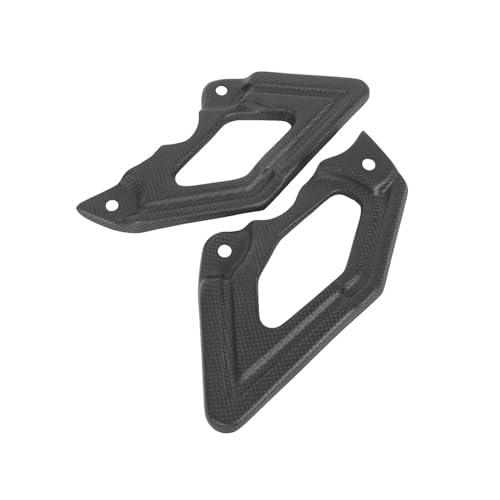 SJSJJAH Motorrad Vordere Fersenplatten Kohlefaser Fersenschutz Fußrasten Modifikation for Hypermotard 1100 796 von SJSJJAH